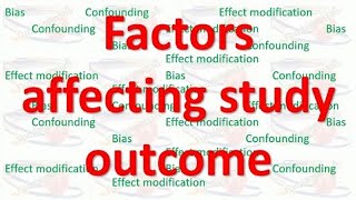 Factors affecting epidemiological study outcome/ results #nutrition