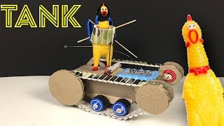 Как сделать Танк из Картона своими руками. Tank Cardboard How to make Tank