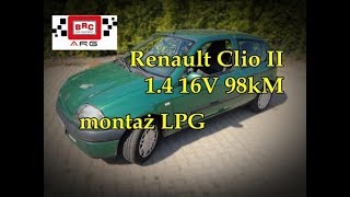 Montaż LPG Renault Clio II 1.4 16V 98kM Sequent ALBA 32 od ARG Auto Gaz Łódź