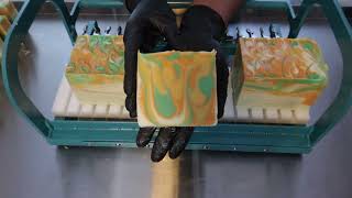 Making And Cutting Tropical Punch Soap