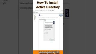 How To Install Active Directory | MCSA | Icnt College | #mcsa #icntcollege #shorts