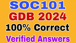 Soc101 Gdb Solution Spring 2024|| Soc101 Gdb Solution 2024|| Soc101 Gdb 2024