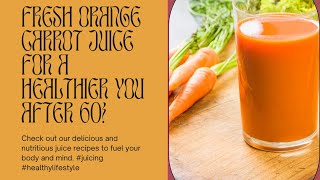 Revitalize your health with our latest video, carrot orange juice with turmeric.