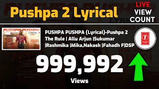 PUSHPA PUSHPA Lyrical - Live View Count & Countdown