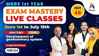 Auricle's Exam Mastery Anatomy Live Class about Development of Genitourinary system by Dr. Divya