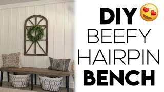 DIY Beefy Hairpin Bench