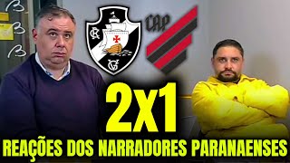 REAÇÕES dos PARANAENSES à VIRADA DO VASCO VASCO 2X1 ATHLETICO PR na COPA DO BRASIL