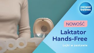 Lejki w zestawie z laktatorem Hands-Free od Canpol babies