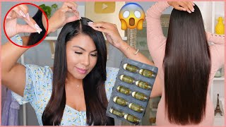 CRECE EL CABELLO DEMASIADO RAPIDO Y DEJA DE CAER😱  CRECE TU CABELLO 3 VECES MAS RAPIDO 1 INGREDIENTE