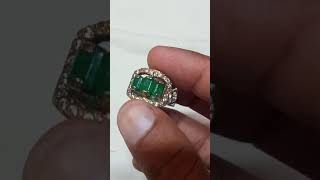 Styles Ring Swat Emerald 4 Carter's Two Pair Design Beautiful Colour is Good Gem Stone Combination