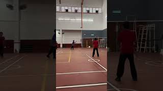 Aiman’s first badminton competition