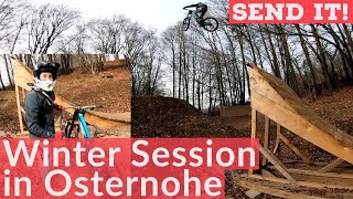 Osternohe Bikepark 2020! Winterride - Bikes Zerstört