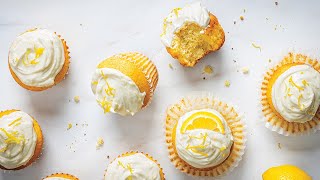 Lemon Burst Cupcakes with Cream Cheese Frosting