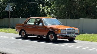 We drive a beautiful 1978 Mercedes-Benz 300D auto.