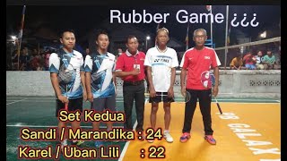 PB. PUGUNG _ Set Kedua | Semi Final Seri 500 | Sandi/ Marandika vs Karel/ Uban |