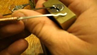 Unbranded brass wafer lock picked