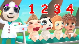 Doctor Panda Treats Babies | Cartoon for Kids | Dolly and Friends