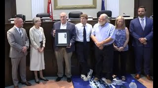 County Council Honors Mill Town Players' 10th Anniversary