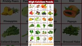 High Calcium Foods #shorts