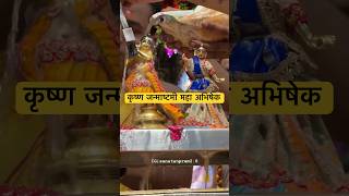 जन्माष्टमी महा अभिषेक ॥ राधाकृष्ण अभिषेक ॥ sanatan prem 2.0#trending #krishna #ytshorts #love