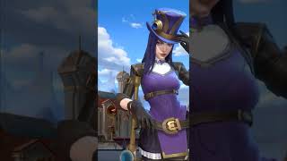 Caitlyn League of Legends VS Wild Rift Comparison #shorts