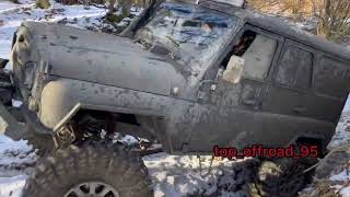 Выезд боевых УАЗов и jeep monster.