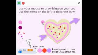 Scratch Gameplay - Valentine's Day Cookie Decorator