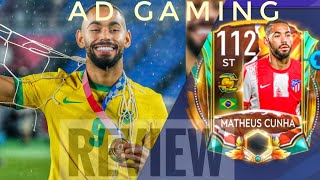 Fifa mobile 21 :Matheus cunha 112 ST player review and update #fifamobile #matheuscunha