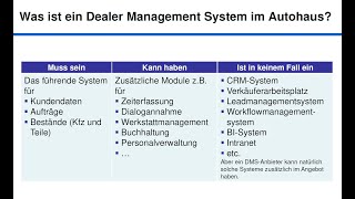 #45 Das Dealermanagementsystem als Prozessunterstützer, Datendrehscheibe und Kernsystem im Autohaus