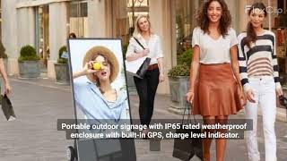 IP65 waterproof digital 43 inch portable outdoor signage SH4387AD