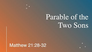 The Parable of Two Sons