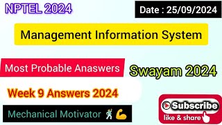 Management Information System WEEK 9