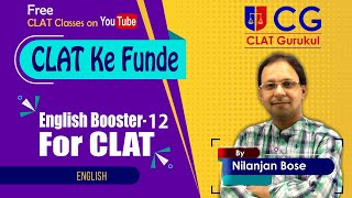 English Booster -12 |English For CLAT | CLAT Ke Funde | CLAT 2021 | CLAT Gurukul | Nilanjan Sir