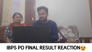 IBPS PO Final Result Reaction 2024🤞🤩 || Family Reaction || #ibpspo #result #reaction #bankpo