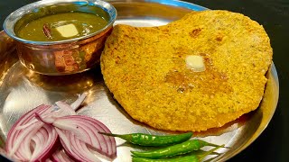 राजस्थानी कोर्मा पराठा और साग, Rajasthani Korma Paratha Aur Saag, Korma Paratha Saag recipe Hindi