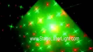 Red+Green Cross Pattern Stars Laser Lighting DJ Party-228