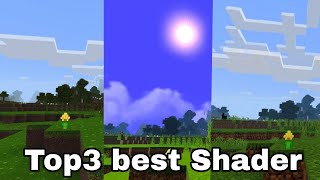 Minecraft PE top 3 best shader no Lag Ultra Realistic for MOBILE Support 1.17+ For low devices