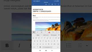 MICROSOFT WORD (ANDROID) - MEMBUAT DOKUMEN ADIWIYATA