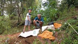 Mancing ikan mujair bersama abah