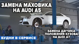 ЗАМЕНА МАХОВИКА НА AUDI A5. ЗАМЕНА ДАТЧИКА ПОЛОЖЕНИЯ КУЗОВА НА AUDI A7