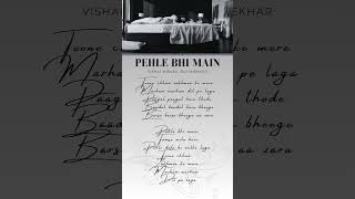 Pehle Bhi Main - Animal | Vishal Mishra | Bulshan K  #lovesongstatus #wg