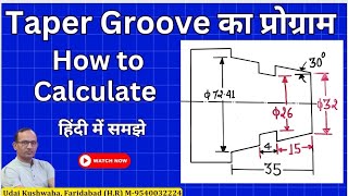 taper grooving program | tooling and insert for taper groov