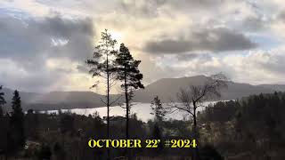 #driving by #osterfjorden #october 22’ #2024 in #naturebeauty and Changing Weather #fjordnorway