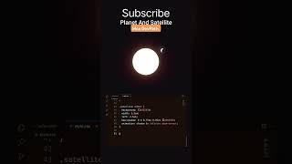 Create Planet and satellite using html css and javascript || #html #css #propaty #programming