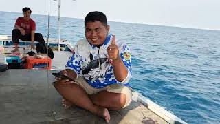 HASIL MANCING TENGGIRI DENGAN KAPAL MURAH - KAPTEN BULE DARI TANJUNG PASIR, HASIL MELIMPAH