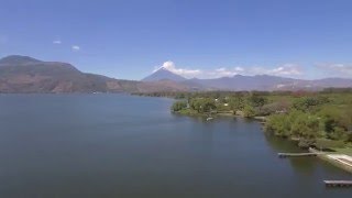 Lago Amatitlán - Guatemala via drone (Lake Amatitlan)