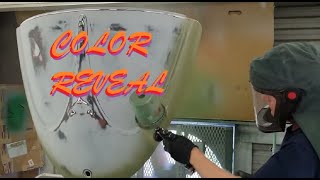 Eleanore's Deck lid Paint Reveal - ROTTEN OLD CHOP TOP 1956 VW BEETLE - 136