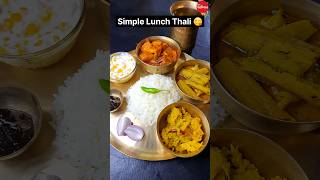 Simple Lunch Thali 😋👌🍛 #thali #viral #food