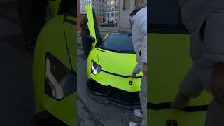 Lamborghini photoshoot with Seezyn downtown Cincy #Seezyn #JuiceWrld #lamborghini