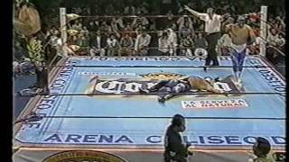 Blue Panther & Último Guerrero vs. Atlantico & Mr. Niebla